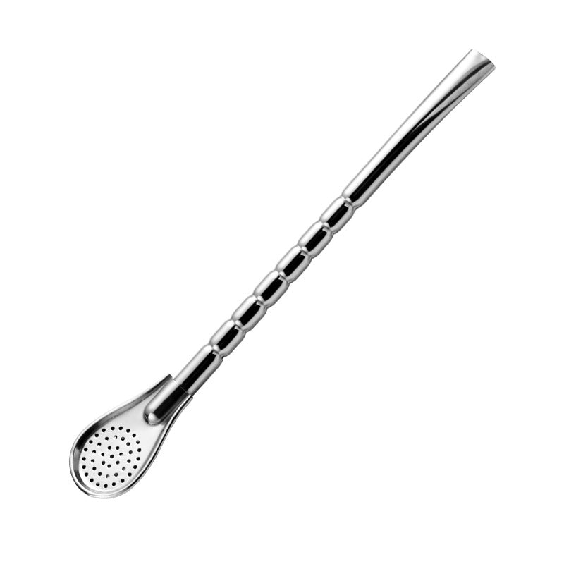 Stainless Steel Bombillla Straw and spoon for Yerba Mate