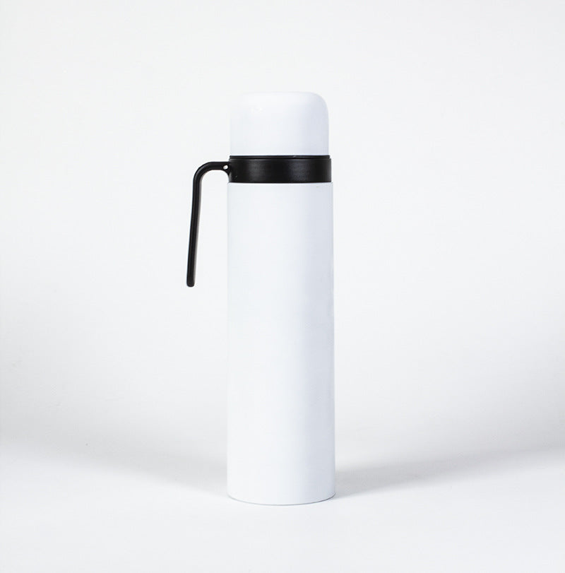 1000ml/32oz Double Wall Insulated Thermos with Handle Yerba Mate Thermos with Mug Lid