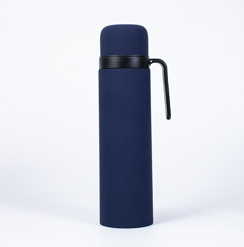 1000ml/32oz Double Wall Insulated Thermos with Handle Yerba Mate Thermos with Mug Lid