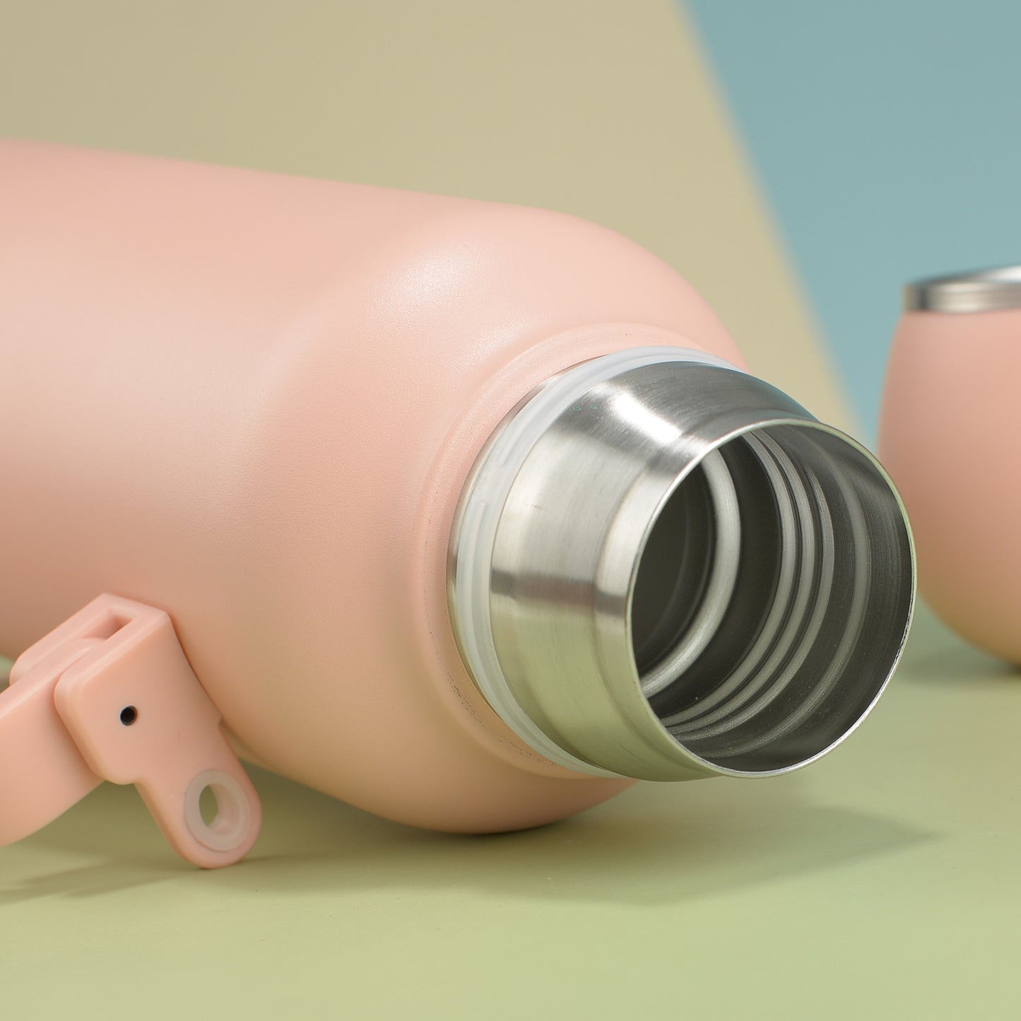 1.3L Outdoor 304 Stainless Steel Thermos With handle and mate cup, including bombilla