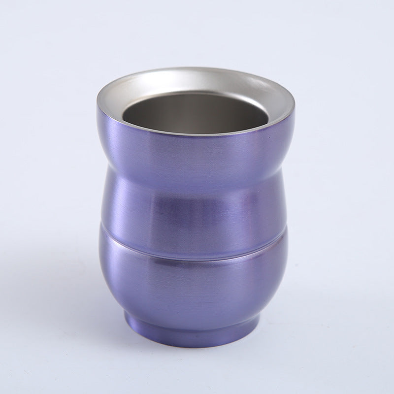 180ml Argentina Stainless Steel Double Wall Yerba Mate gourd Mate cup