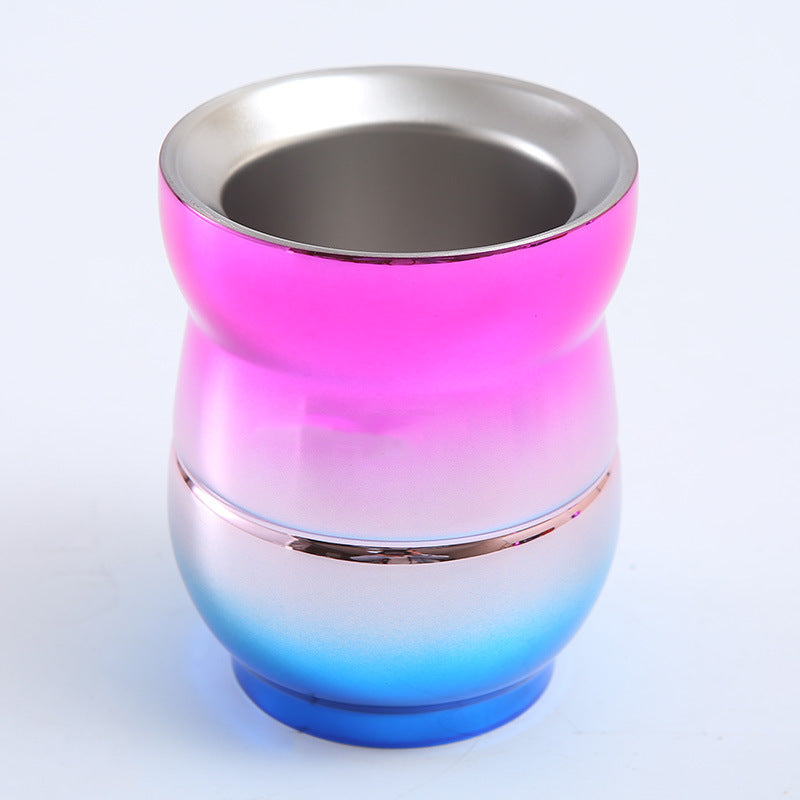 180ml Argentina Stainless Steel Double Wall Yerba Mate gourd Mate cup
