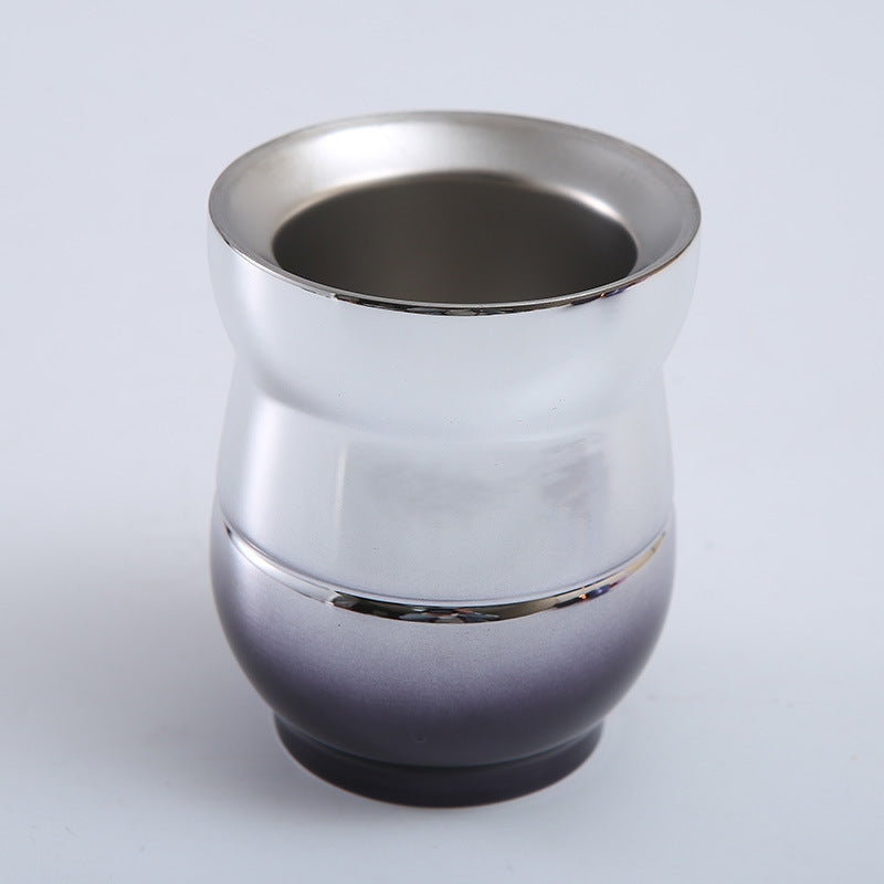 180ml Argentina Stainless Steel Double Wall Yerba Mate gourd Mate cup