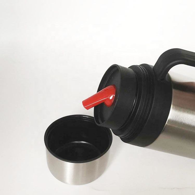 1000ml/32oz Double Wall Insulated Thermos with Handle Yerba Mate Thermos with Mug Lid