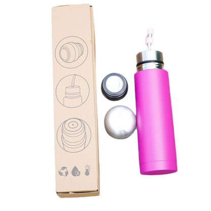 South American mate tea cup, outdoor sports water bottle, bullet style, double-walled, multi-functional, 3-in-1 press lid thermos flask.