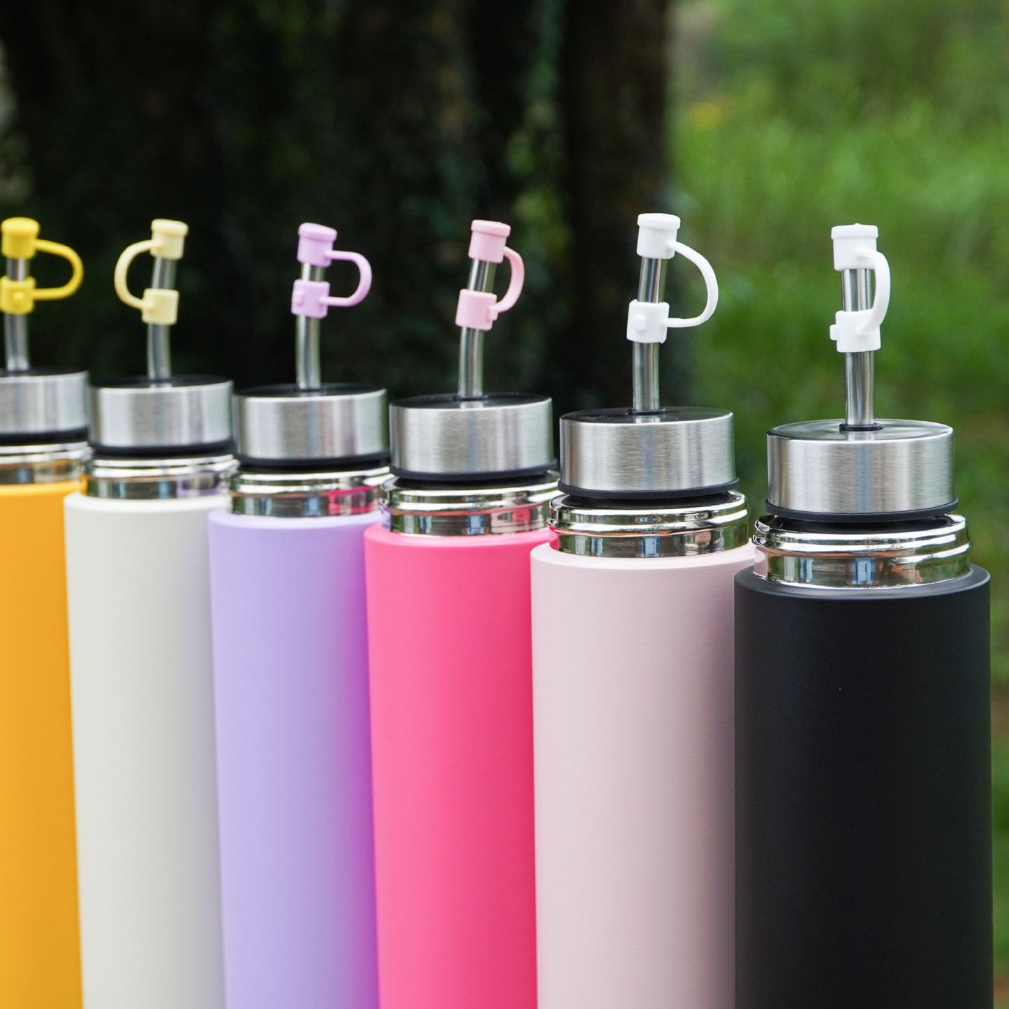 South American mate tea cup, outdoor sports water bottle, bullet style, double-walled, multi-functional, 3-in-1 press lid thermos flask.